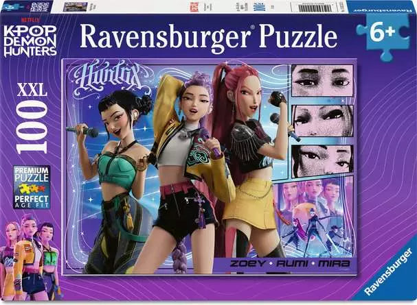RAVENSBURGER 3 X 49 PC KPOP DEMON HUNTERS HAPPY FANS, HAPPY HONMOON!