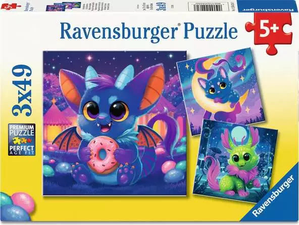 RAVENSBURGER 3 X 49 PC LITTLE DEMONS