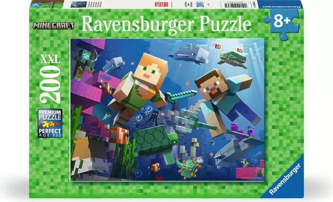 RAVENSBURGER 200 PC MINECRAFT UNDERWATER