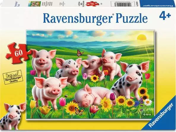 RAVENSBURGER 60 PC PRECIOUS PIGLETS