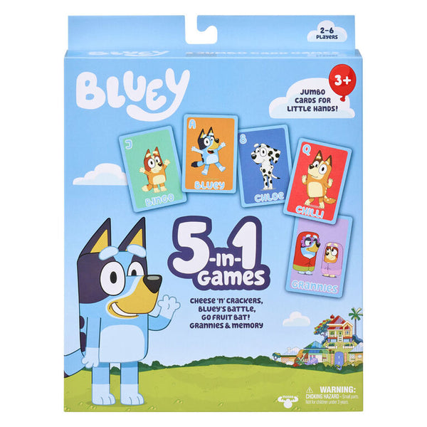 BLUEY 5 IN 1 CARD GAMES