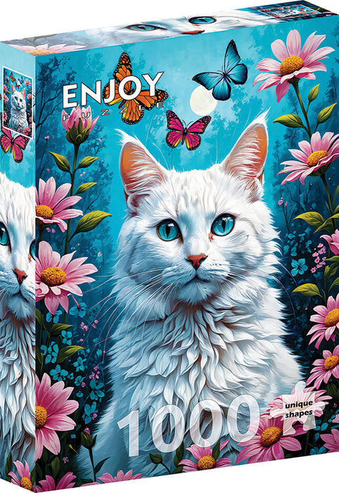 ENJOY 1000 PC WHITE CAT