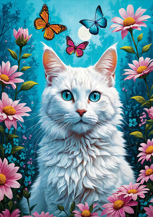 ENJOY 1000 PC WHITE CAT