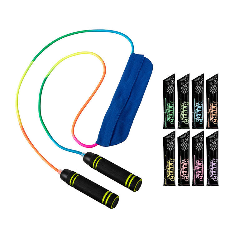 CRAZY COOL CHALK RAINBOW JUMP ROPE