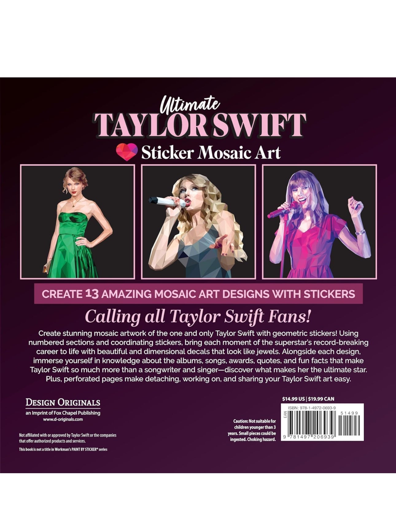 TAYLOR SWIFT PAINT BY STICKERS