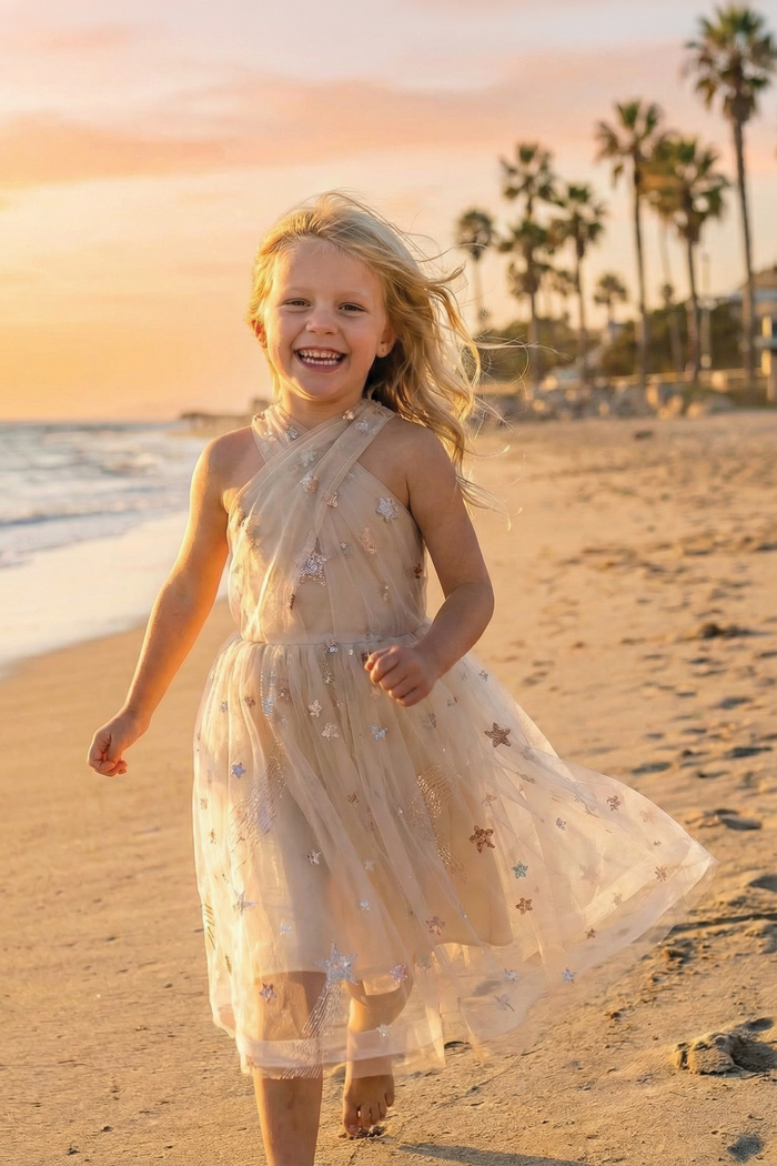SILVER & GOLD ERAS DRESS SIZE 5-6