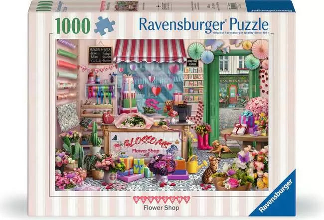 RAVENSBURGER 1000 PC BLOSSOMS FLOWER SHOP