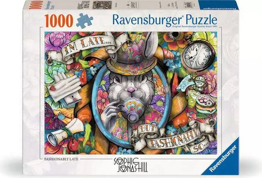 RAVENSBURG 1000 PC FASHIONABLY LATE