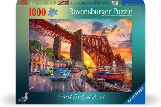 RAVENSBURGER 1000 PC FORTH BRIDGE AT SUNSET