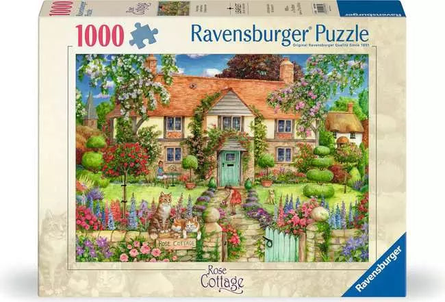 RAVENSBURGER 1000 PC ROSE COTTAGE