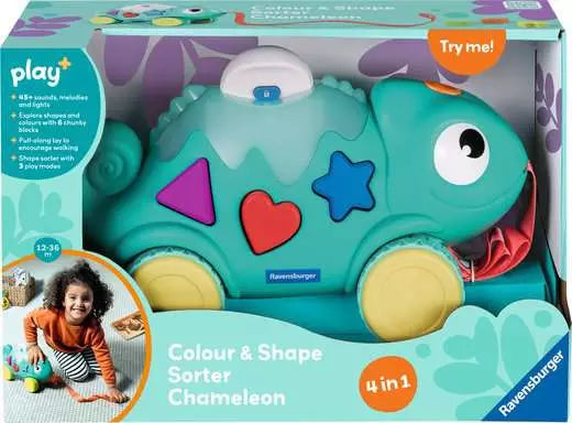 RAVENSBURG PLAY COLOUR & SHAPE SORTER: CHAMELEON
