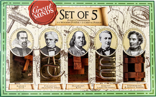 GREAT MINDS-SET OF 5 MEN