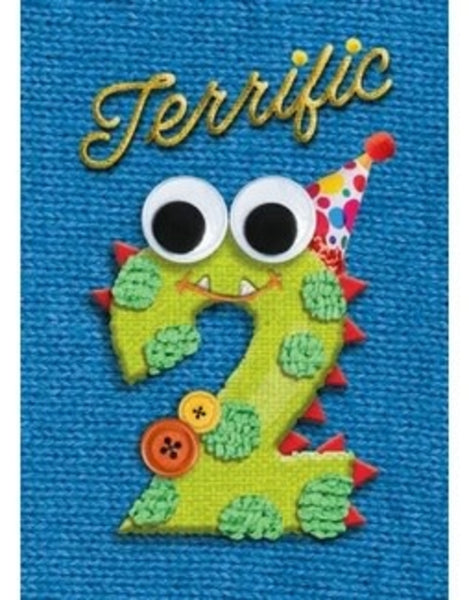 KNITTED TWO BIRTHDAY CARD