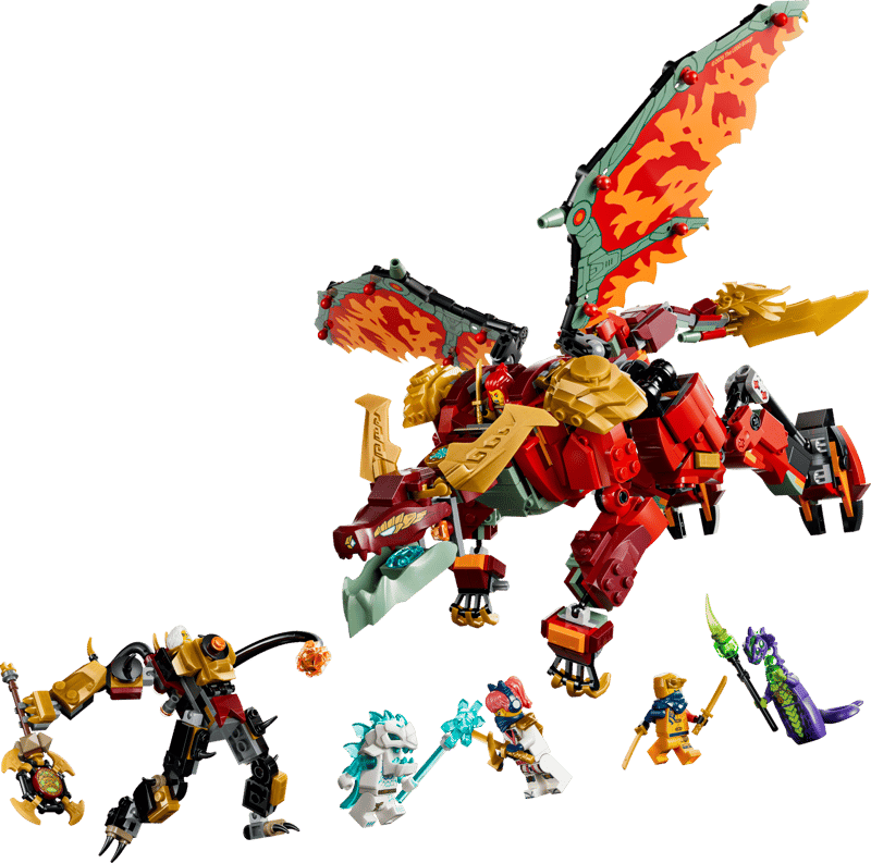 LEGO NINJAGO WYLDFYRE'S TRANSFORMING DRAGON MECH