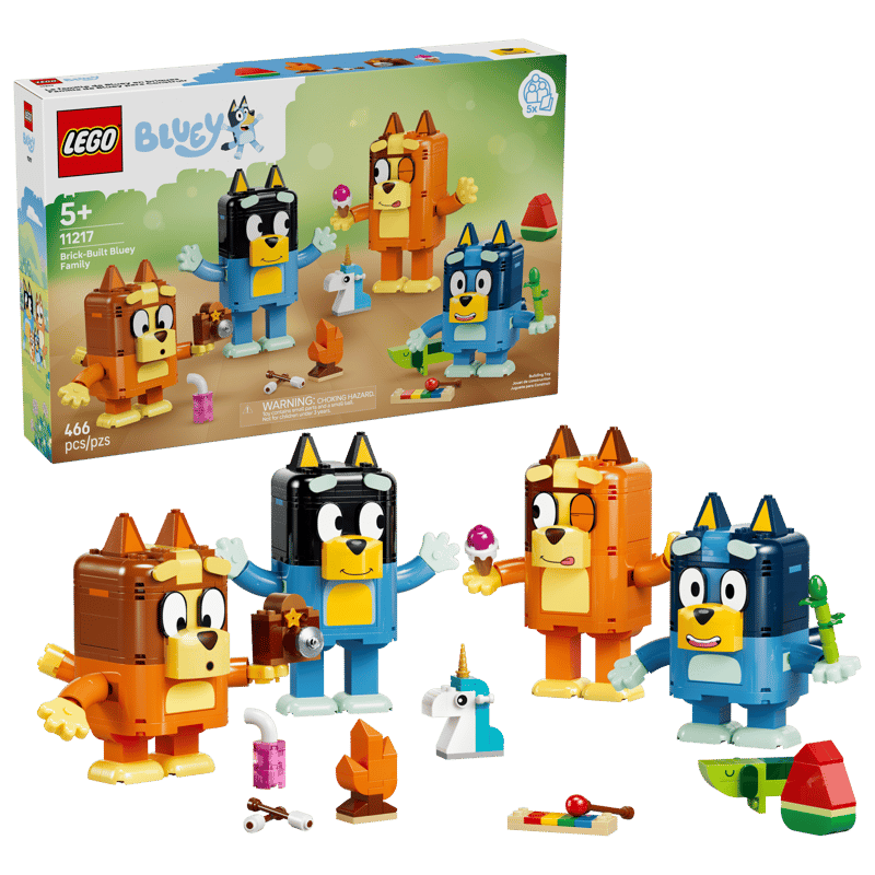 LEGO BLUEY BRICK-BUILT BLUEY FAMILY