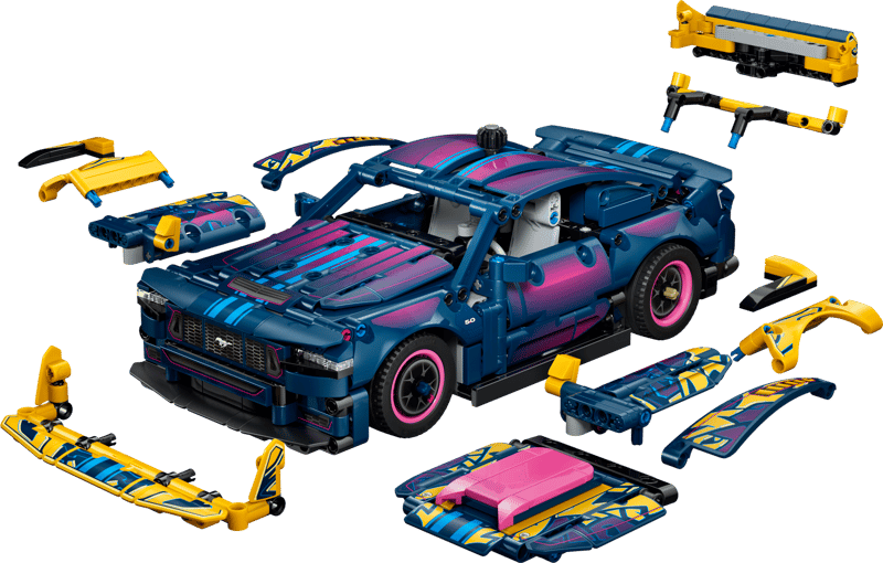 LEGO TECHNIC CUSTOM GARAGE FORD MUSTANG GT