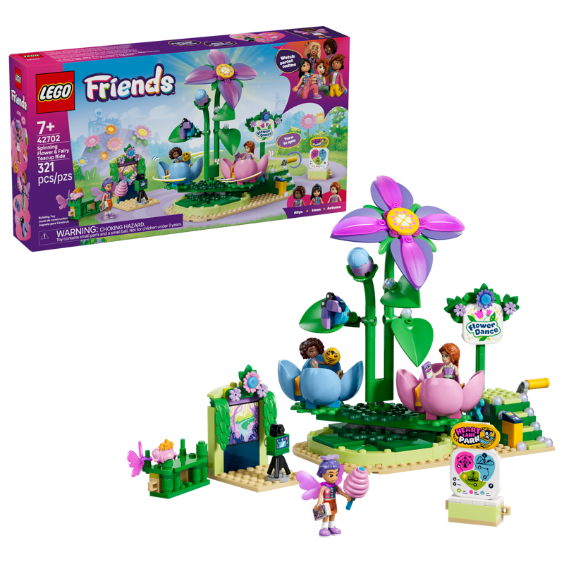 LEGO FRIENDS SPINNING FLOWER & FAIRY TEACUP RIDE