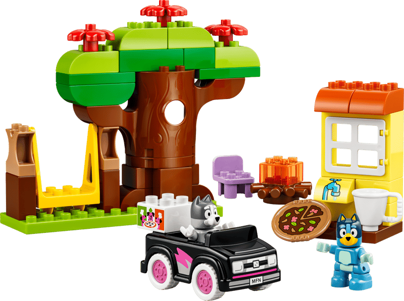 LEGO DUPLO PIZZA GIRLS W/ MUFFIN & BLUEY