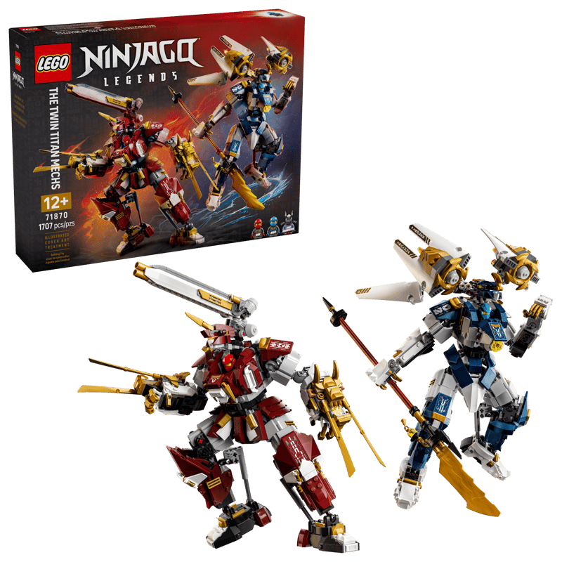 LEGO NINJAGO THE TWIN TITAN MECHS