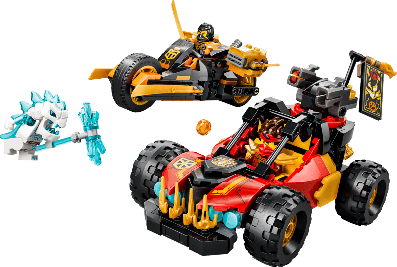 LEGO NINJAGO KAI AND COLE'S COMBINER VEHICLES