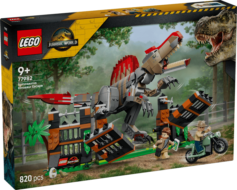 LEGO JURASSIC WORLD SPINOSAURUS DINOSAUR ESCAPE
