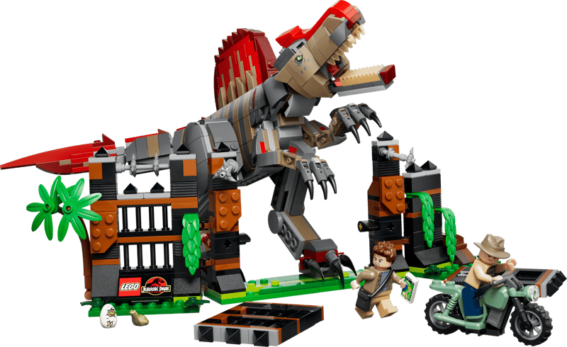 LEGO JURASSIC WORLD SPINOSAURUS DINOSAUR ESCAPE