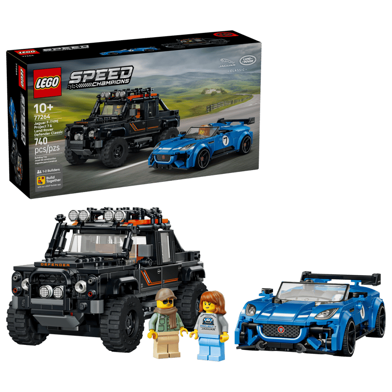 LEGO SPEED CHAMPIONS JAGUAR PROJECT 7 & LAND ROVER DEFENDER