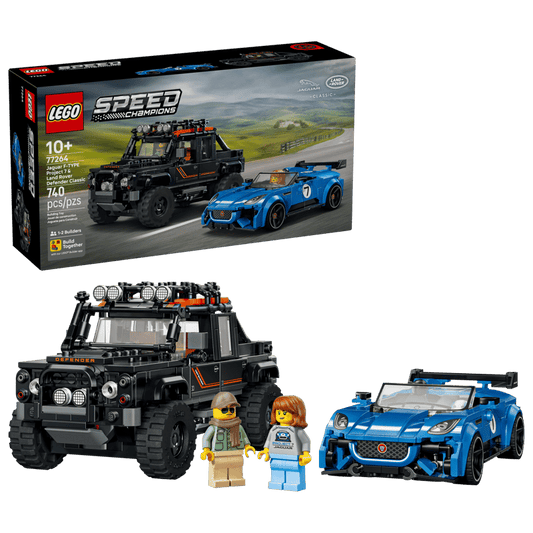 LEGO SPEED CHAMPIONS JAGUAR PROJECT 7 & LAND ROVER DEFENDER