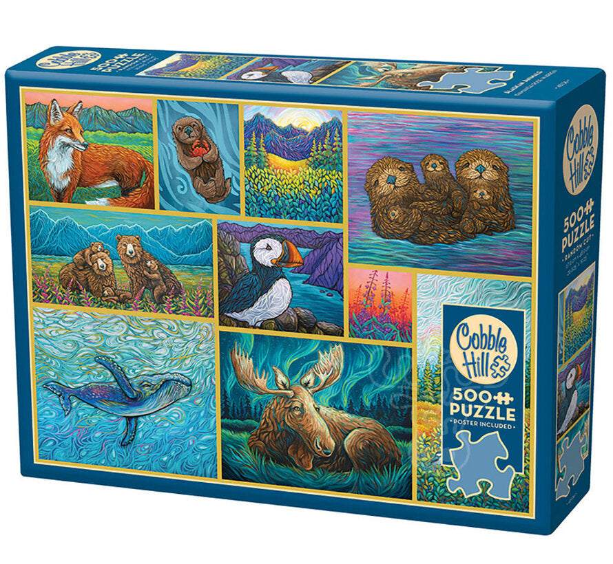 COBBLE HIL 500 PC ALASKAN ANIMALS