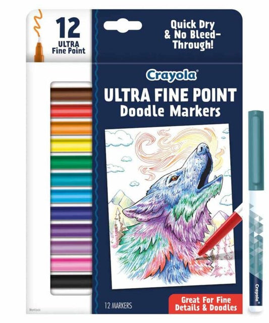 CRAYOLA ULTRA FINE DOODLE MARKERS