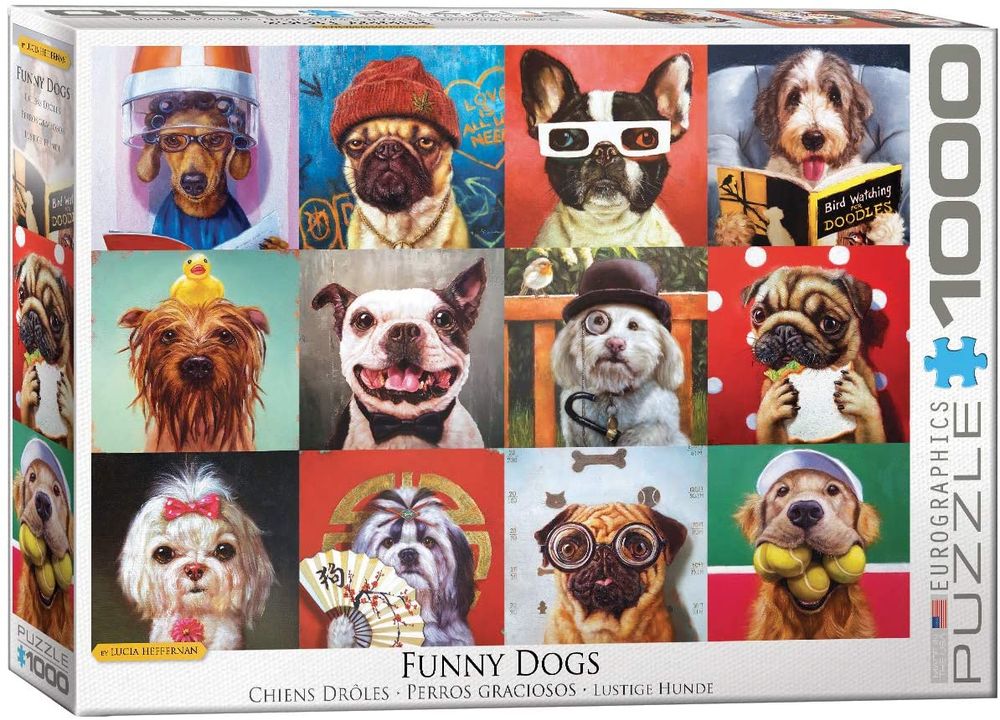 EURO 1000 PC FUNNY DOGS