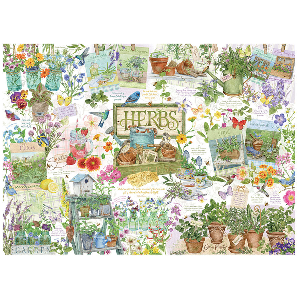 COBBLE HIL 1000 PC HERB GARDEN