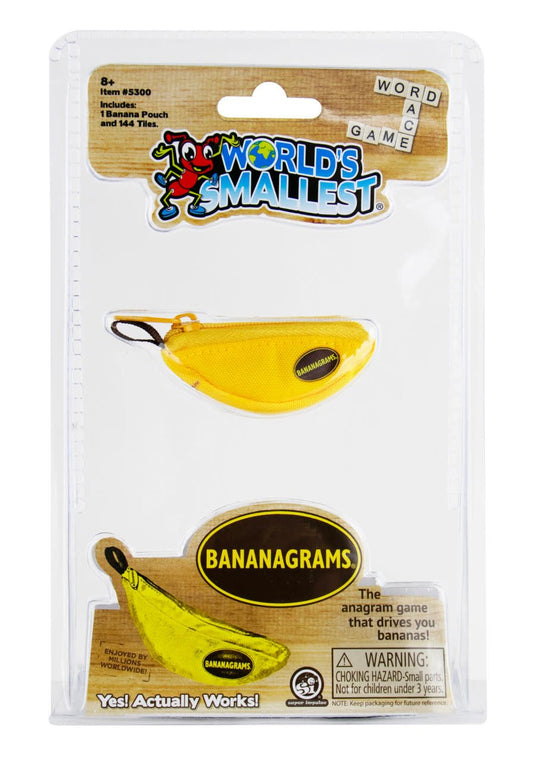 WORLD'S SMALLEST BANANAGRAMS