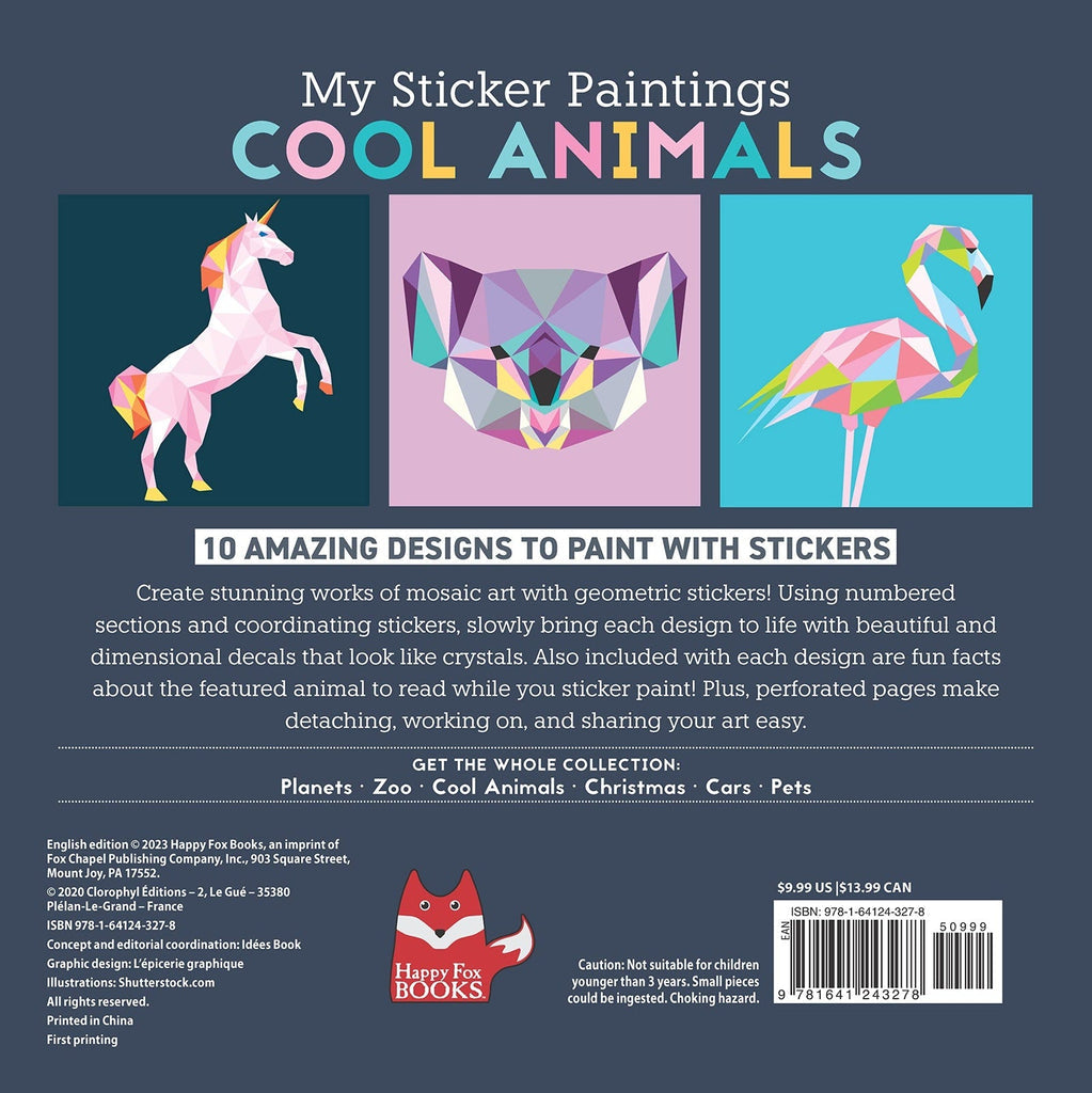 MY STICKER PAINTINGS: COOL ANIMALS