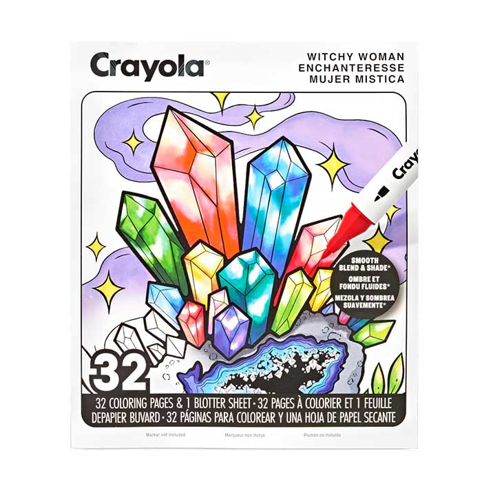 CRAYOLA ADULT COLORING- WITCHY WOMAN