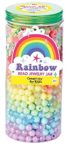 CK RAINBOW BEAD JEWELERY JAR