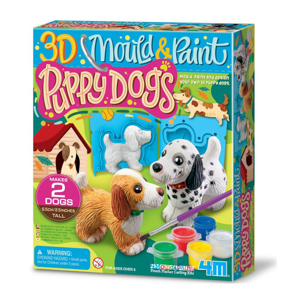 4M 3D MOULD & PAINT PUPPIES