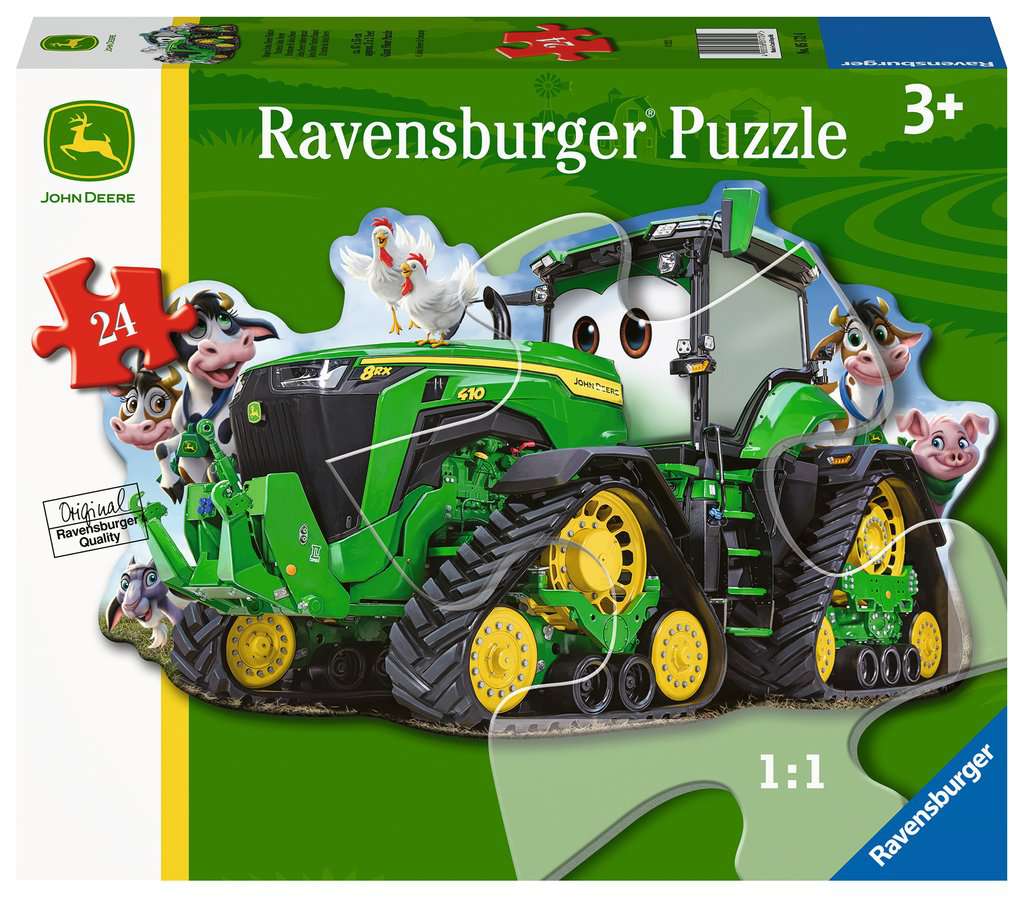 RAVENSBURG 24 PC-SHAPED JOHN DEERE TRACTOR