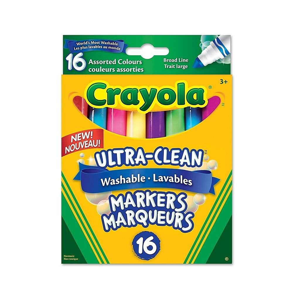 CRAYOLA WASHABLE BROAD MARKERS