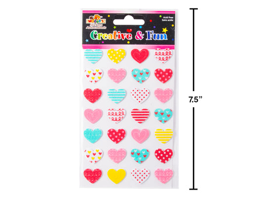 WOODY'S STICKERS CHECKERED HEARTS