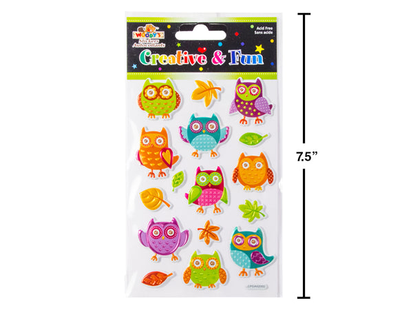 WOODY'S STICKERS OWLS