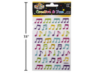 WOODY'S STICKERS MUSIC NOTES