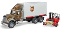 BRUDER UPS LOGISTICS TRUCK W/ FORKLIFT