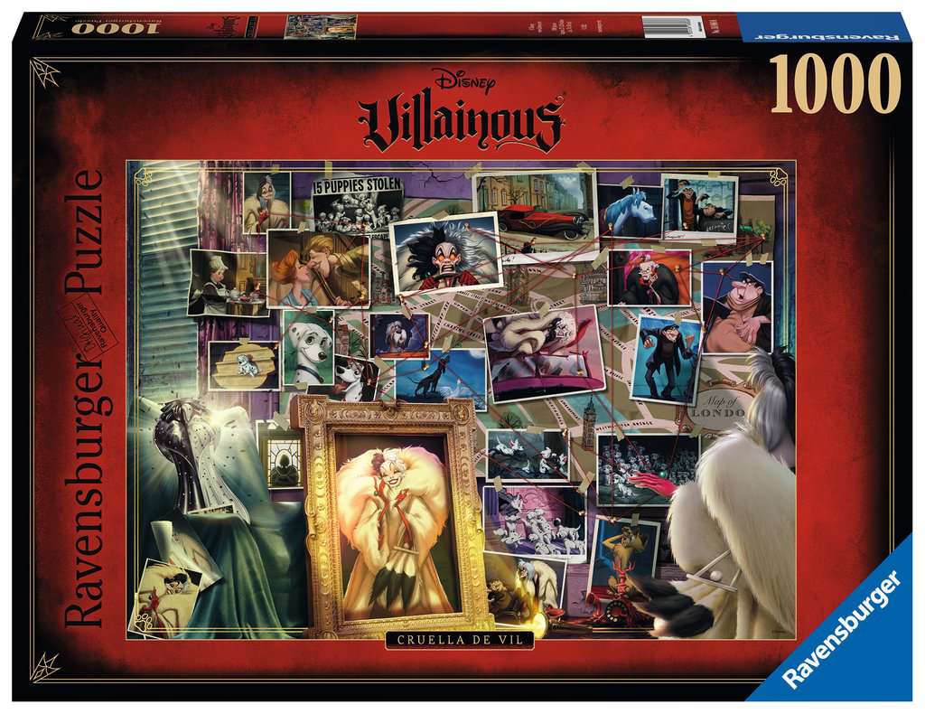 RAVENSBURG 1000 PC VILLAINOUS: CRUELLA DE VIL