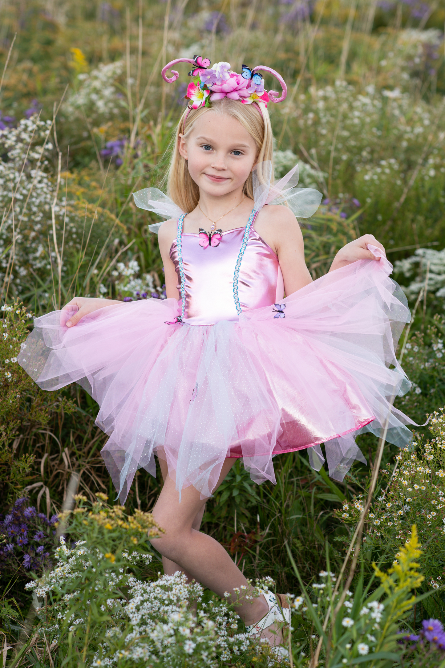 WOODLAND BUTTERFLY DRESS & HEADBAND