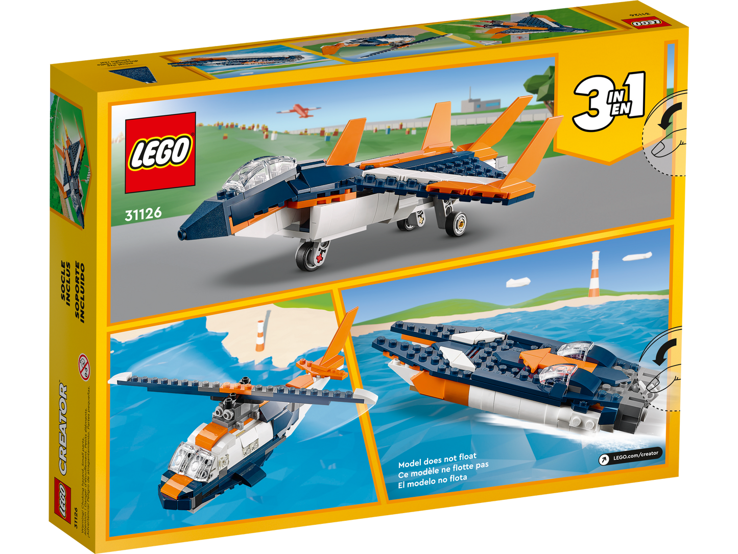 LEGO CREATOR SUPER SONIC JET