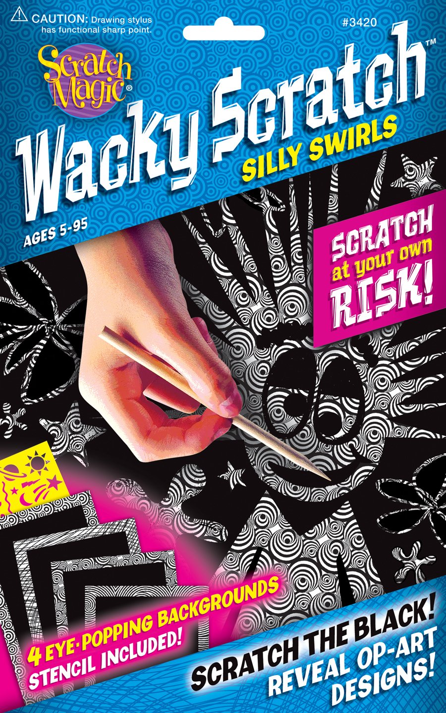 SCRATCH ART SILLY SWIRLS