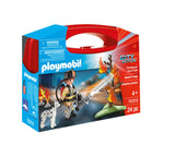 PLAYMOBIL SMALL CARRY CASE FIRE RESCUE