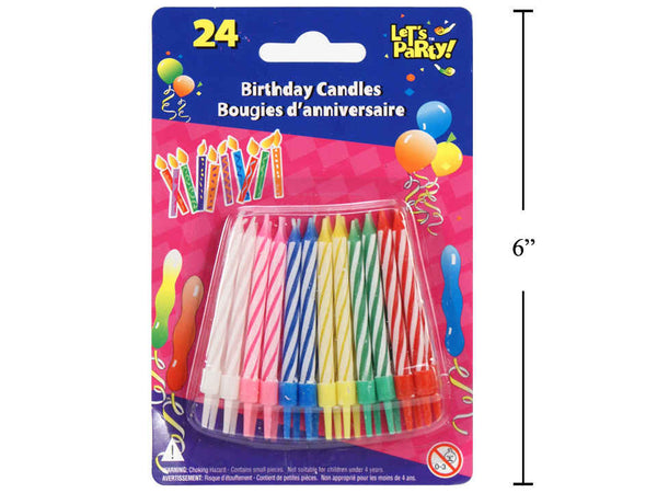 BIRTHDAY CANDLES - 24 PACK
