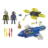 PLAYMOBIL POLICE JET W/DRONE